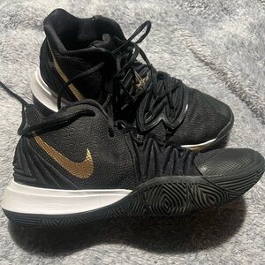 Nike Black and Gold Athletic Shoes